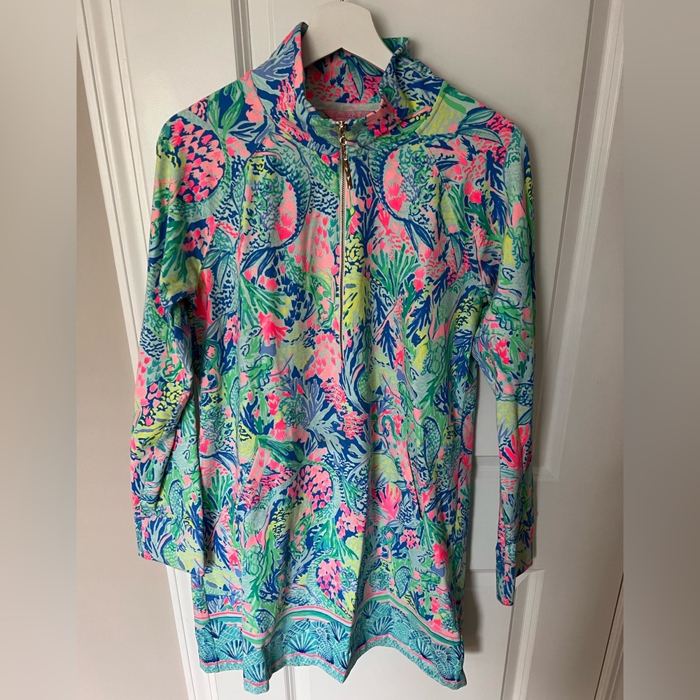Lilly Pulitzer UPF 50 multi Mermaid Cove Skipper Dress
